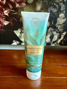 NEW EUCALYPTUS TEA Body Cream Full Size Bath & Body Works